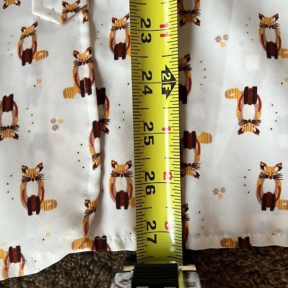 Ellen Tracy Fox motif shirt M - Picture 8 of 11
